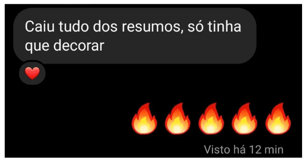 Depoimento de aprovação