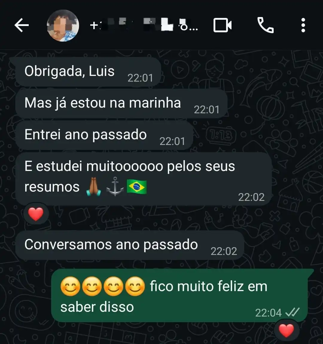 Outro depoimento forte de aluno sobre o material